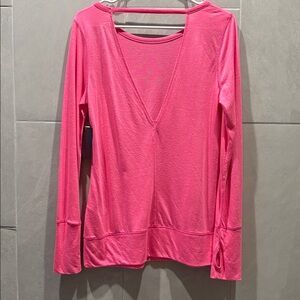 GAP Fit Bright Pink Activewear Top with Back Cutout